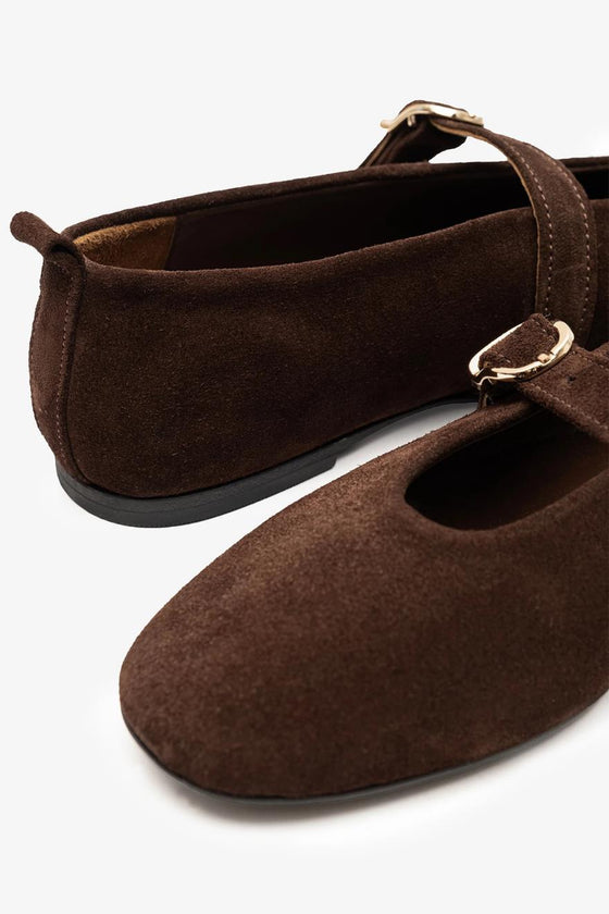 KADIN KAHVERENGİ SÜET HAKİKİ DERİ BABET 20497