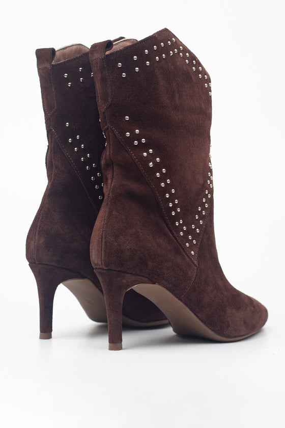 KADIN KAHVERENGİ ZIMBALI HAKİKİ DERİ BOT 20518