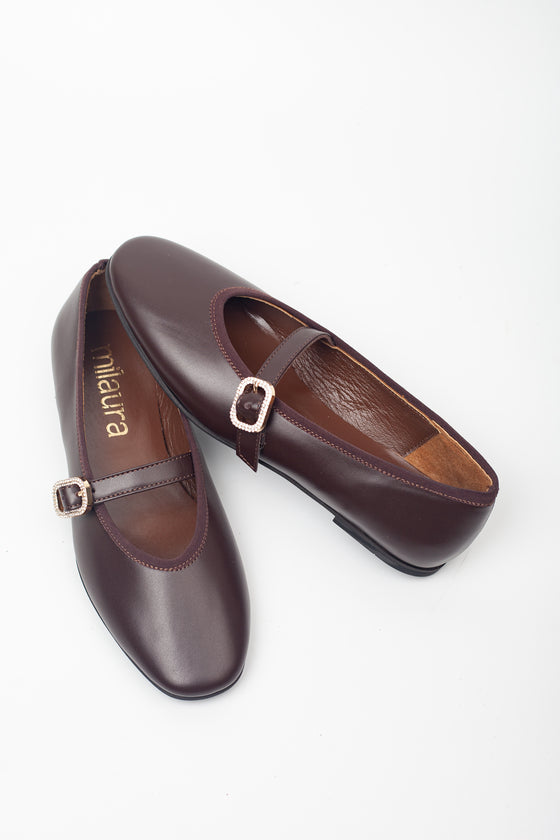 KADIN KAHVERENGİ HAKİKİ DERİ BABET 20498