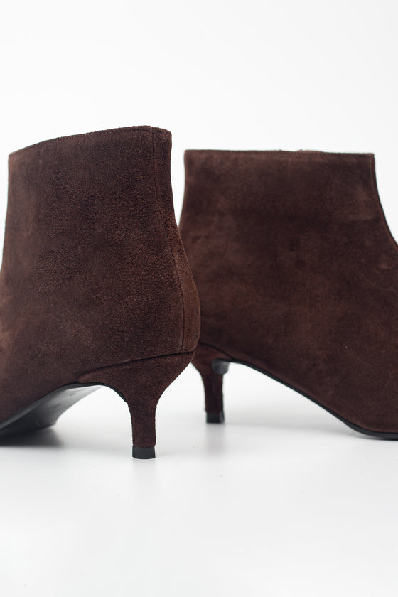 KADIN KAHVERENGİ SÜET HAKİKİ DERİ BOT 20520