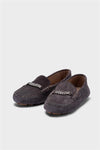 KADIN GRİ SÜET HAKİKİ DERİ LOAFER 20431
