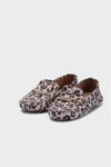 KADIN LEOPAR SÜET HAKİKİ DERİ LOAFER  20437